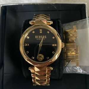 Versace Gold & black watch